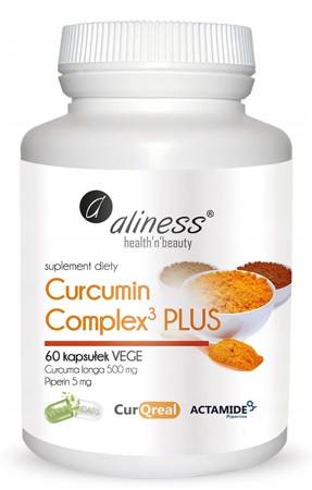 ALINESS Curcumin 500 mg Complex3 PLUS + Piperin